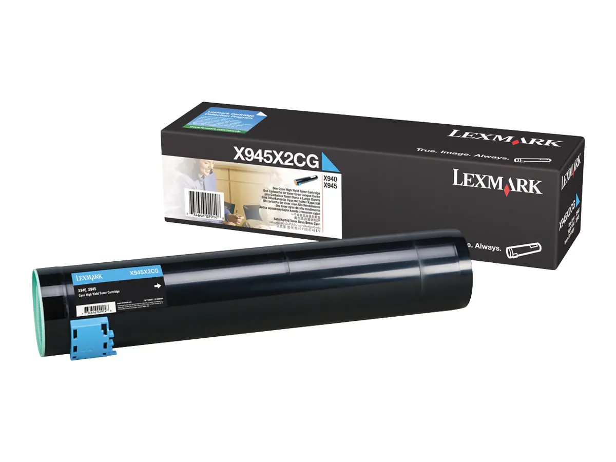 Lexmark - Hohe Ergiebigkeit - Cyan - Original - Tonerpatrone LCCP - für Lexmark X940e, X940e Page Plus Solution, X945e, X945e Page Plus Solution Lexmark - Hohe Ergiebigkeit - Cyan - Original - Tonerpatrone LCCP - für Lexmark X940e, X940e Page Plus Solution, X945e, X945e Page Plus Solution