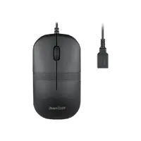 Perixx 11419, rechts, Optisch, USB Typ-A, 1600 DPI, Schwarz PERIMICE-503 B