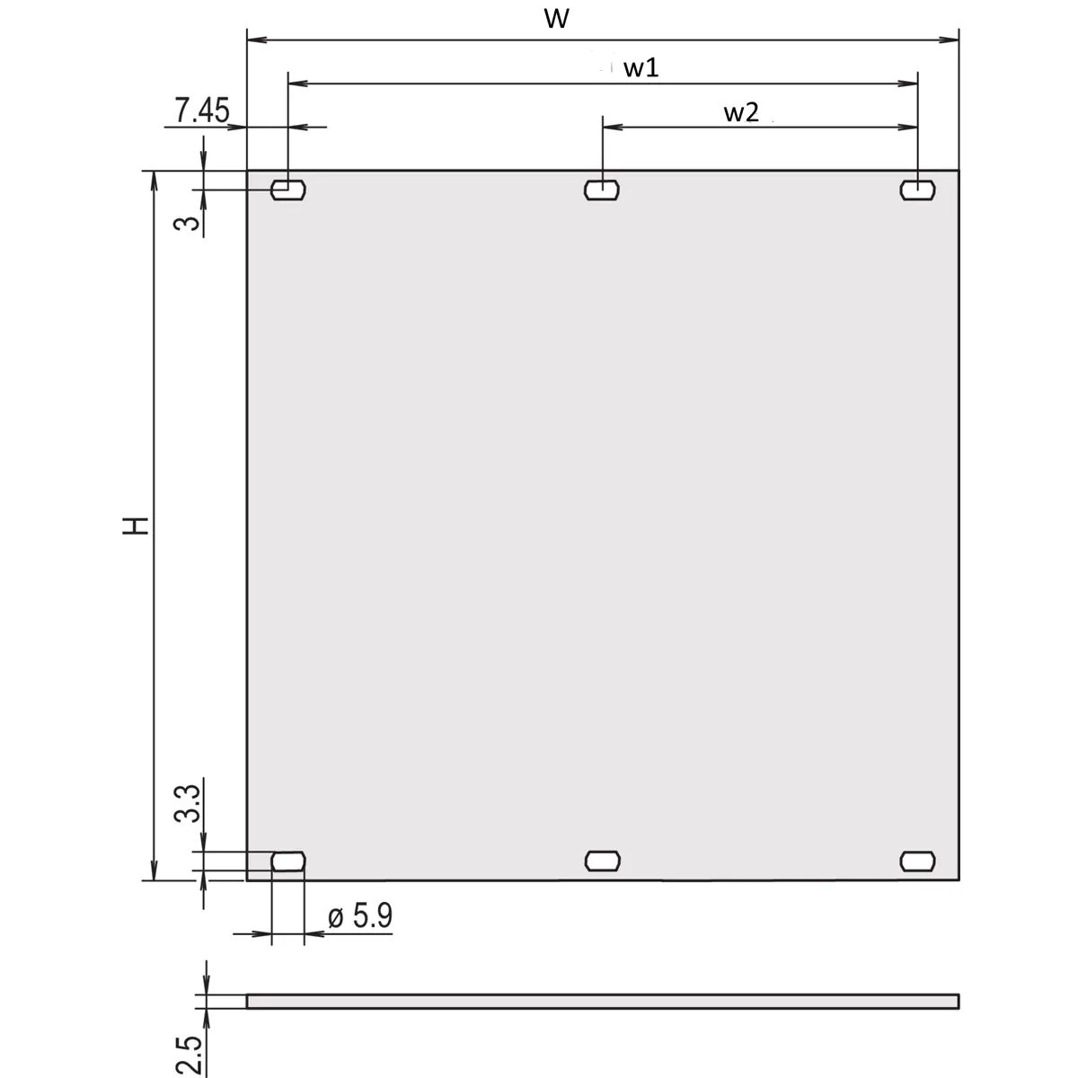 SCHROFF TEILFRONTPL.4HE 84TE EL/CHR 30847-465 - Rack-Zubehör
