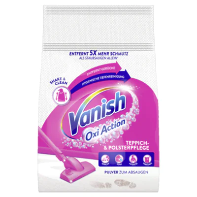 VANISH Teppichreiniger Oxi Action Pulver 820 g/Pack. VANISH Teppichreiniger Oxi Action Pulver 820 g/Pack.