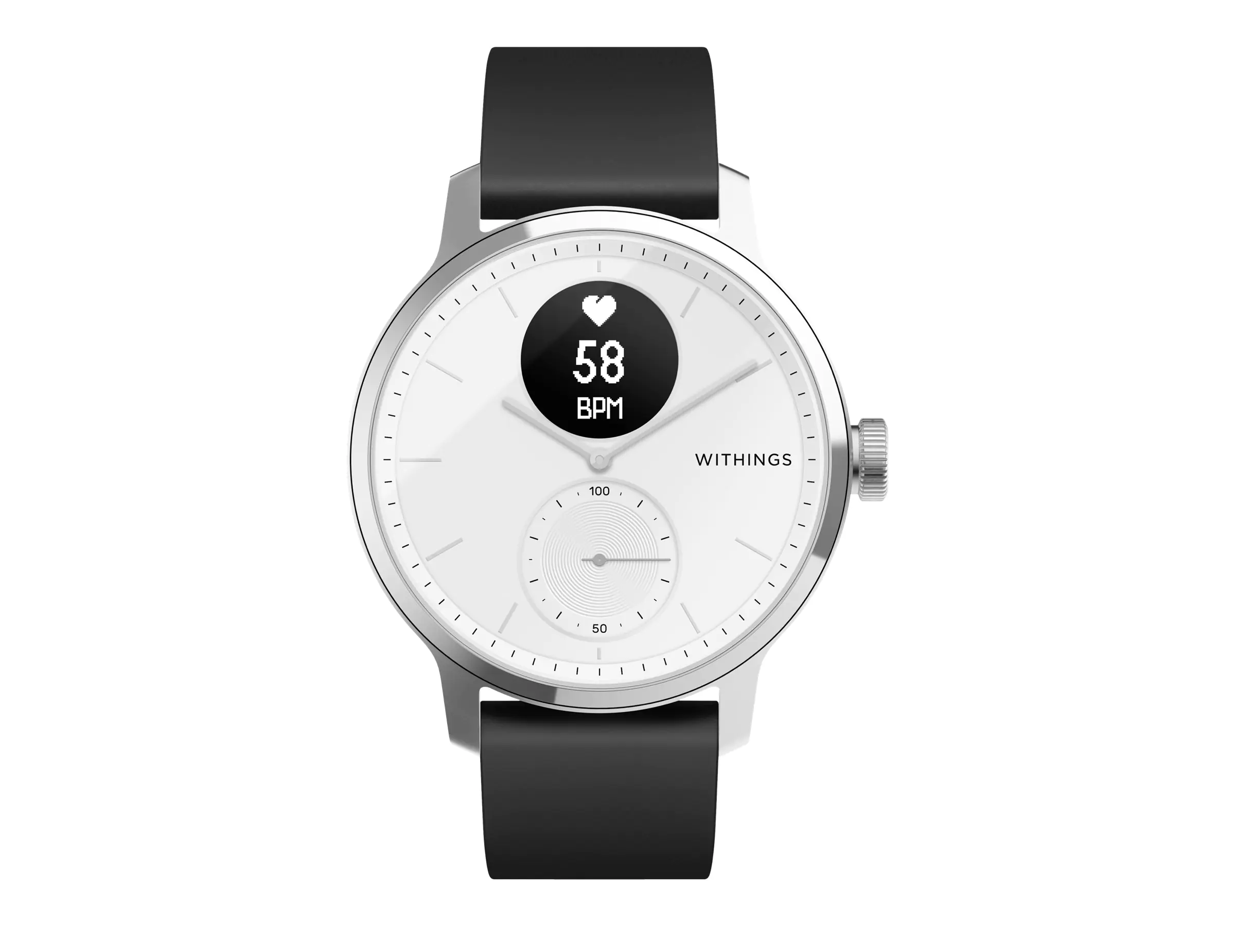 Withings ScanWatch - 42 mm - Edelstahl - Aktivitätsmesser mit Band