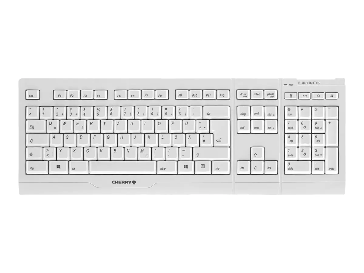 CHERRY B.UNLIMITED 3.0 - Tastatur-und-Maus-Set - kabellos - 2.4 GHz - Deutsch - Tastenschalter: CHERRY SX - Pale Gray CHERRY B.UNLIMITED 3.0 - Tastatur-und-Maus-Set - kabellos - 2.4 GHz - Deutsch - Tastenschalter: CHERRY SX - Pale Gray