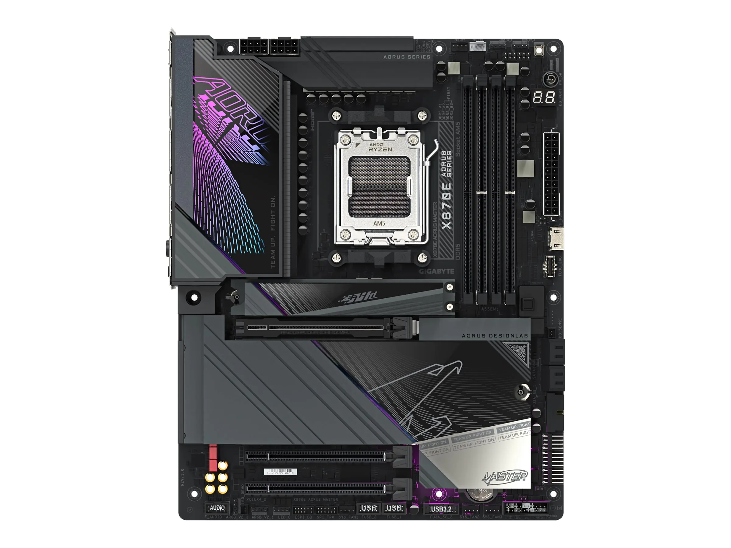 Gigabyte AORUS X870E MASTER - Motherboard - ATX - Socket AM5 - AMD X870E Chipsatz - USB-C 3.2 Gen 2x Gigabyte AORUS X870E MASTER - Motherboard - ATX - Socket AM5 - AMD X870E Chipsatz - USB-C 3.2 Gen 2x