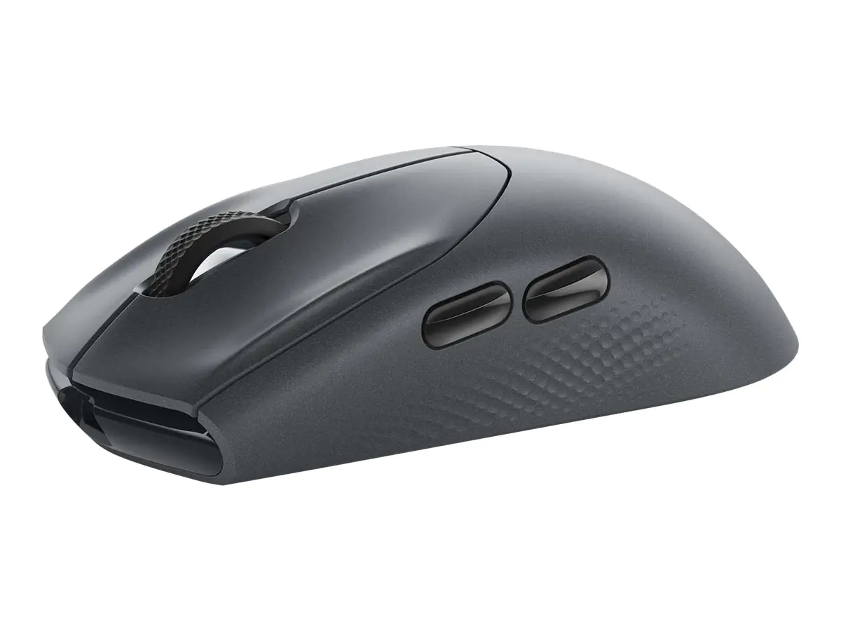Alienware Tri-Mode Gaming Mouse AW720M - Maus - rechts- und linkshändig - optisch - 8 Tasten - kabelgebunden, kabellos - USB, 2.4 GHz, Bluetooth 5.1 - Dark Side of the Moon