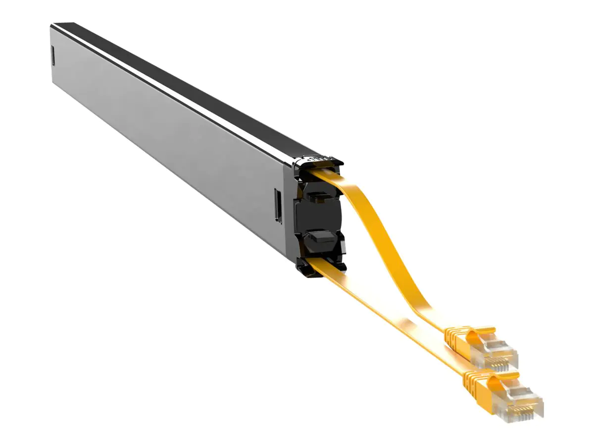 PATCHBOX PLUS+ Long Range - Kupferkassette - einziehbar - CAT 6a - STP