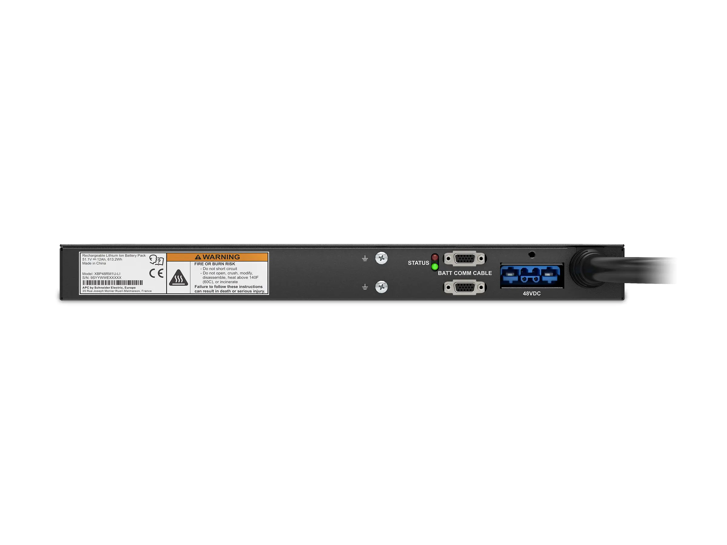 APC Batteriegehäuse (Rack - einbaufähig) - Lithium-Ionen XBP48RM1U-LI