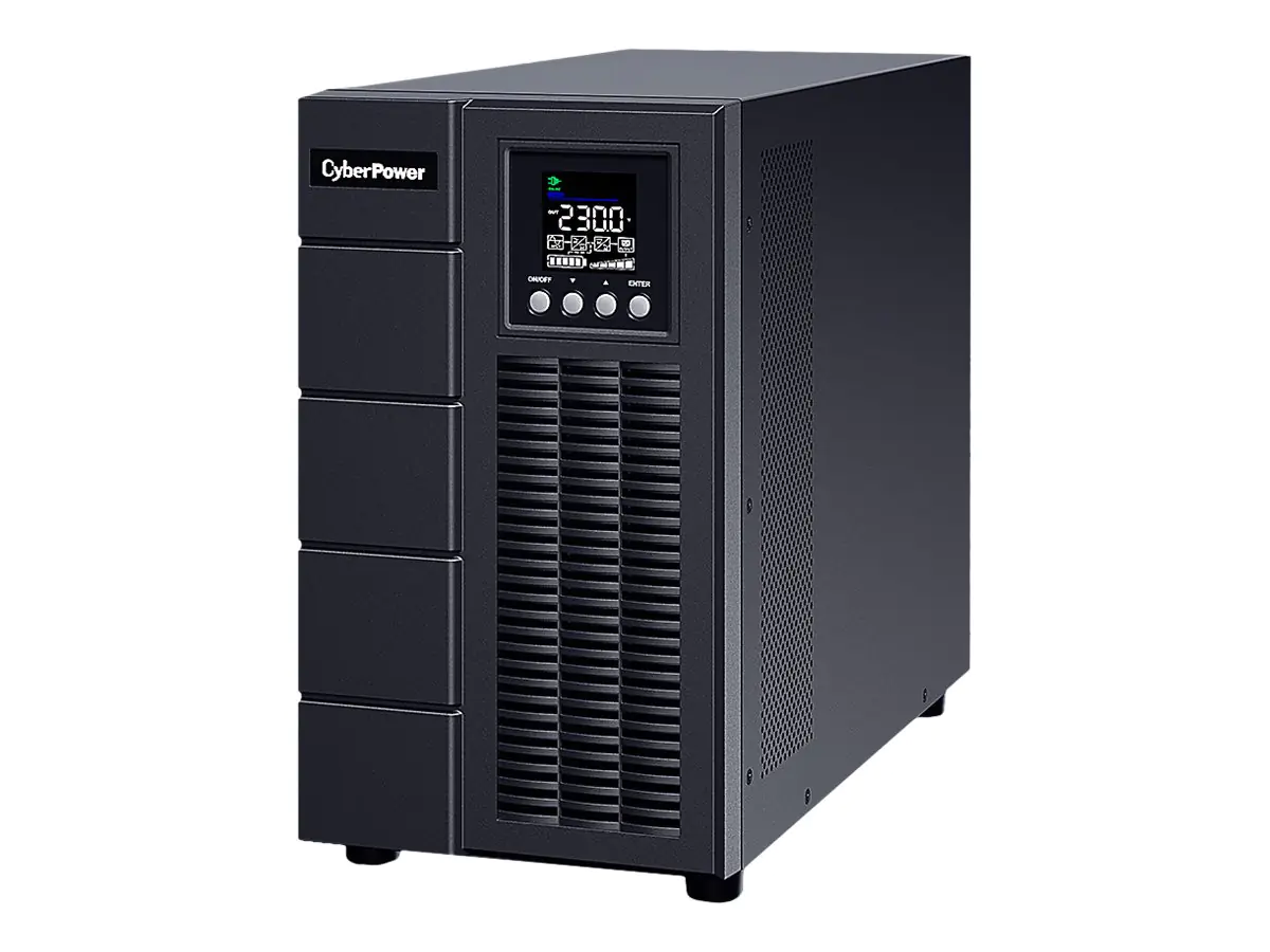 CyberPower Online S Series OLS3000EA - USV - Wechselstrom 230 V - 2700 Watt - 3000 VA - 9 Ah - RS-232, USB - Ausgangsanschlüsse: 7 - aktive PFC - Schwarz