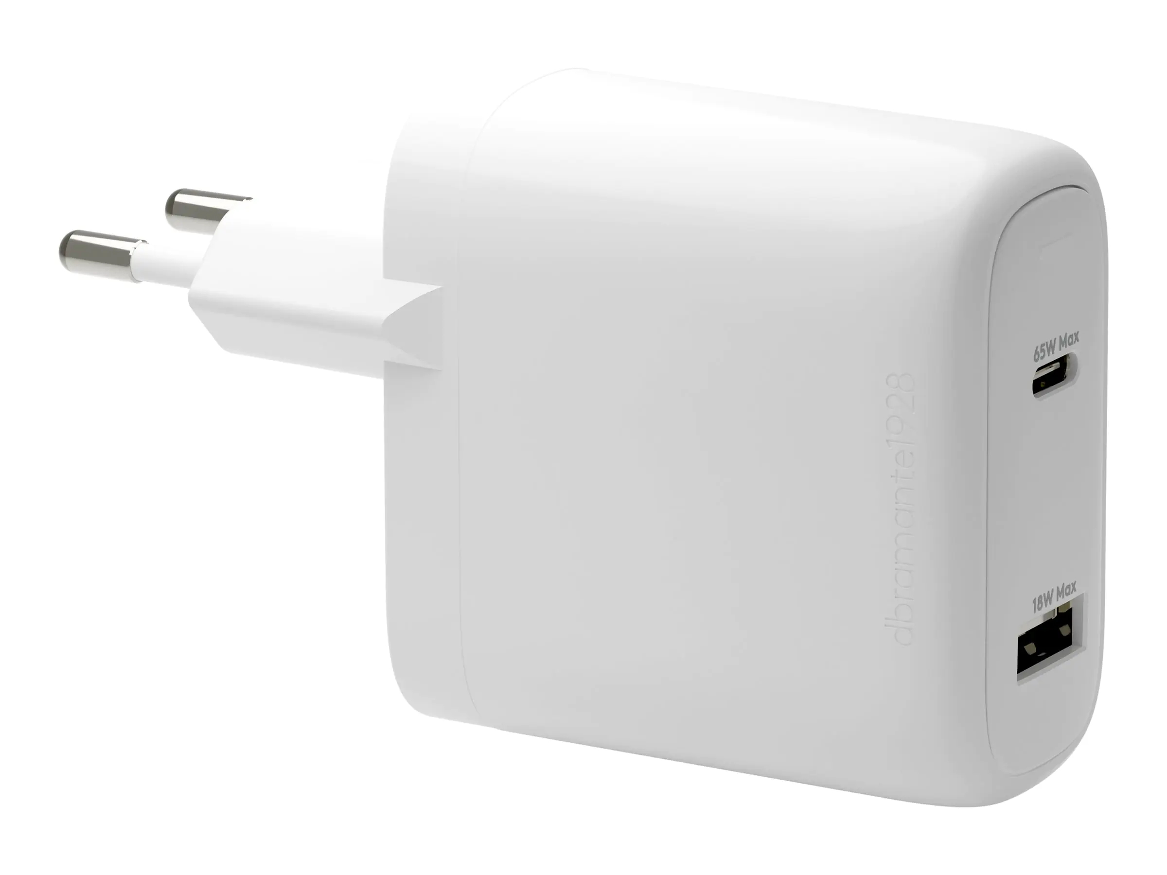 dbramante1928 re-charge - Netzteil - 65 Watt - 2 Ausgabeanschlussstellen (USB-C, USB) CI65EUWH7100