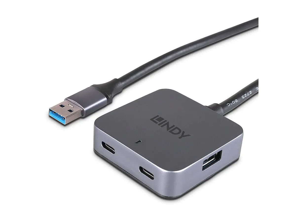 Lindy - Hub - 5 m Kabel - 4 x USB 3.2 Gen 1 - Desktop