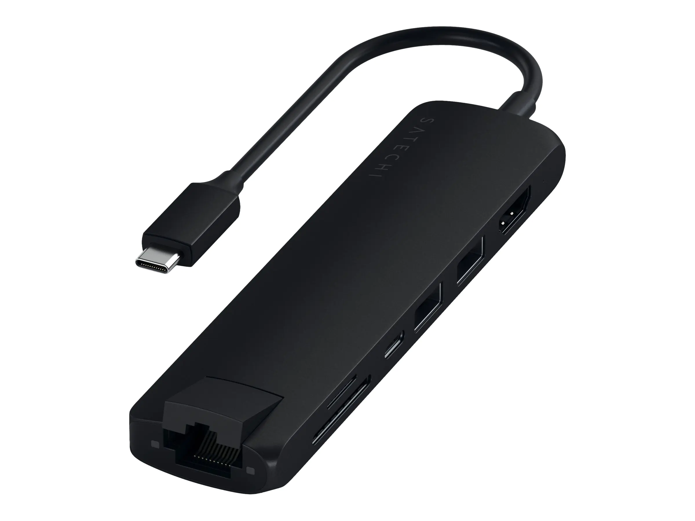 Satechi USB-C Slim Multi-Port with Ethernet Adapter - Dockingstation - USB-C - HDMI - GigE