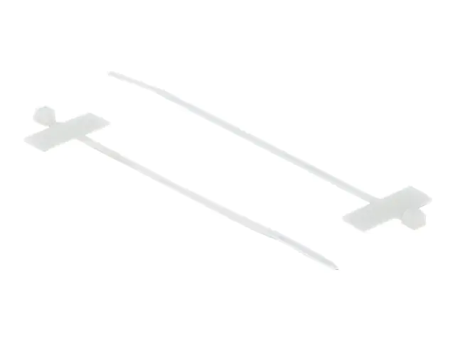Delock Cable Tie with Label Tap - Kabelbinder - 10 cm - weiß (Packung mit 10)