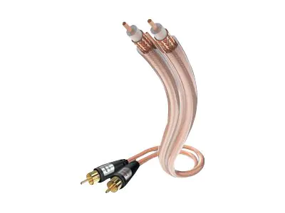 in-akustik Star - Audiokabel - RCA männlich zu RCA männlich - 1.5 m - abgeschirmt - durchsichtig