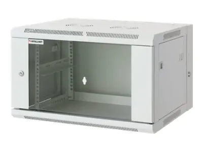 Intellinet Network Cabinet, Wall Mount (Double Section Hinged Swing Out), 15U, Usable Depth 425mm/Width 540mm, Grey, Assembled, Max 30kg, Swings out for access to back of cabinet when installed on wall, 19", Parts for wall install (eg screws/rawl plugs) n Intellinet Network Cabinet, Wall Mount (Double Section Hinged Swing Out), 15U, Usable Depth 425mm/Width 540mm, Grey, Assembled, Max 30kg, Swings out for access to back of cabinet when installed on wall, 19", Parts for wall install (eg screws/rawl plugs) n