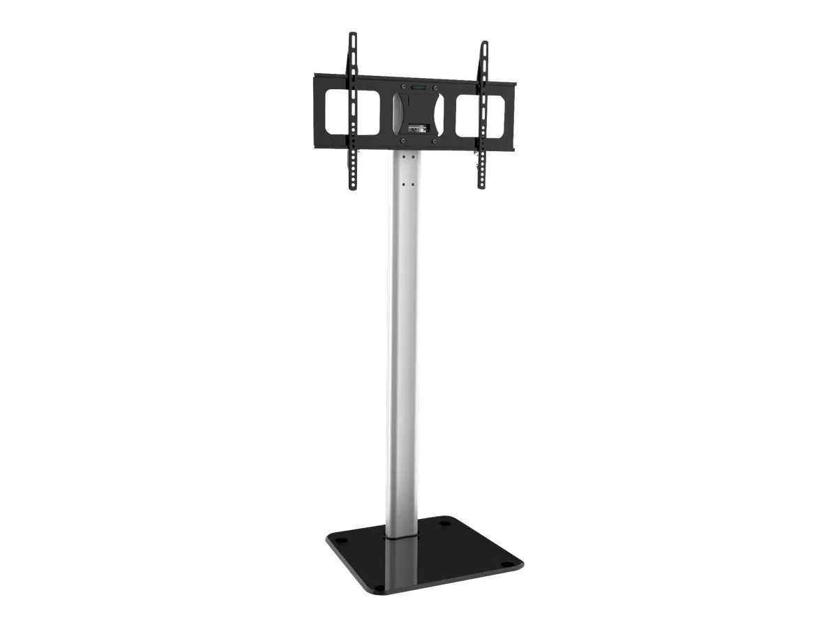 Techly Floor Support - Aufstellung für LCD-Display - Aluminium - Schwarz, Silber - Bildschirmgröße: 81.3-177.8 cm (32"-70") - Bodenaufstellung