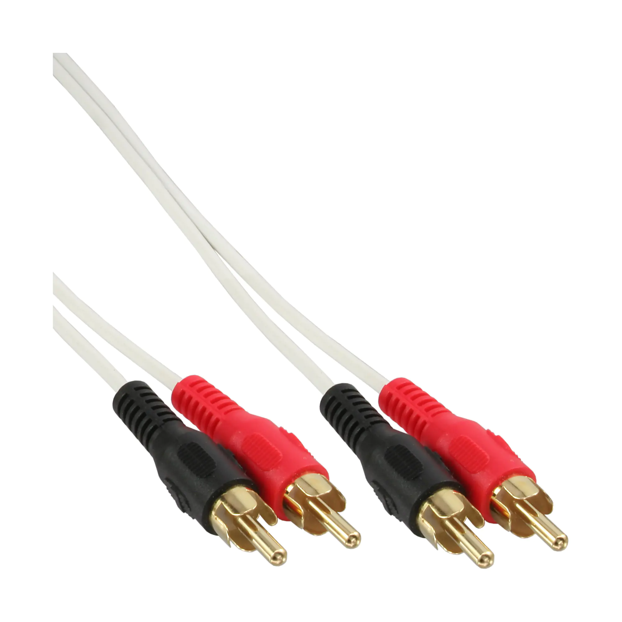 InLine - Audiokabel - RCA x 2 männlich zu RCA x 2 männlich - 10 m - weiß