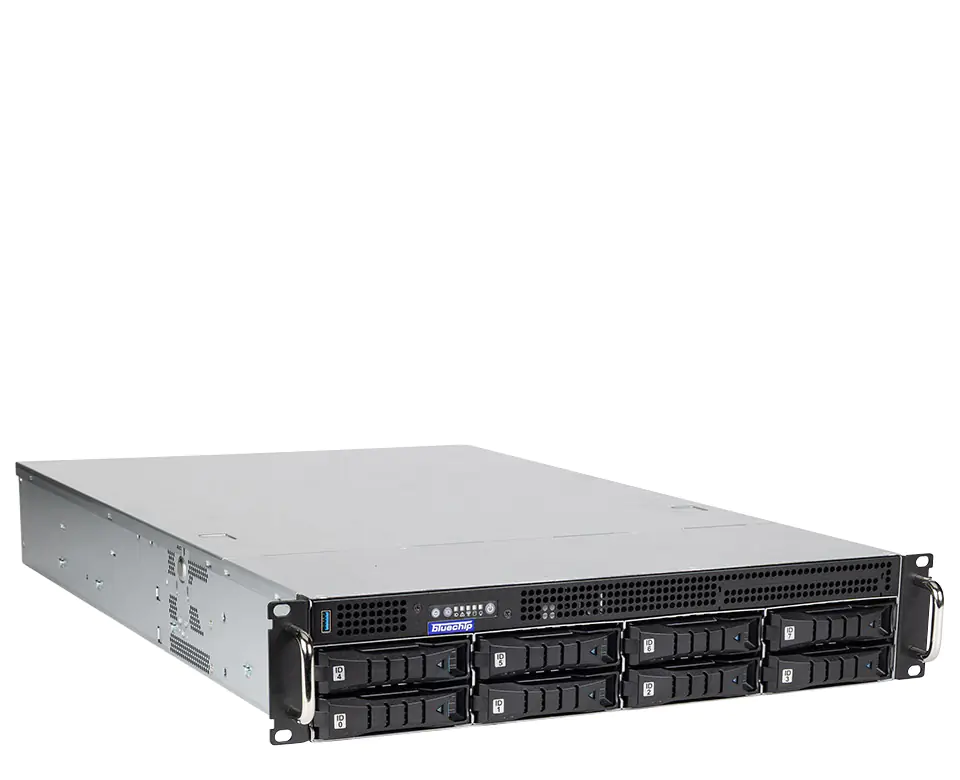bluechip SERVERline R32318r 2HE Rack, Intel® Xeon® 6315P Prozessor / bis zu 5.20 GHz, Intel® C242, 32 GB DDR5, 2 x 960 GB SSD, TPM-Modul, 2 x RJ45 (1 Gb/s) 850677