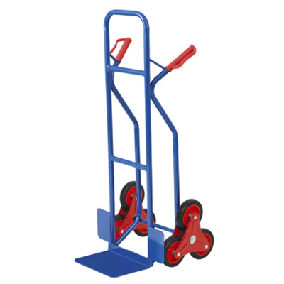 pro-bau-tec Sackkarre Treppensteiger 54 x 118,5 x 56 cm (B x H x L) 150kg Stahl, pulverbeschichtet blau pro-bau-tec Sackkarre Treppensteiger 54 x 118,5 x 56 cm (B x H x L) 150kg Stahl, pulverbeschichtet blau