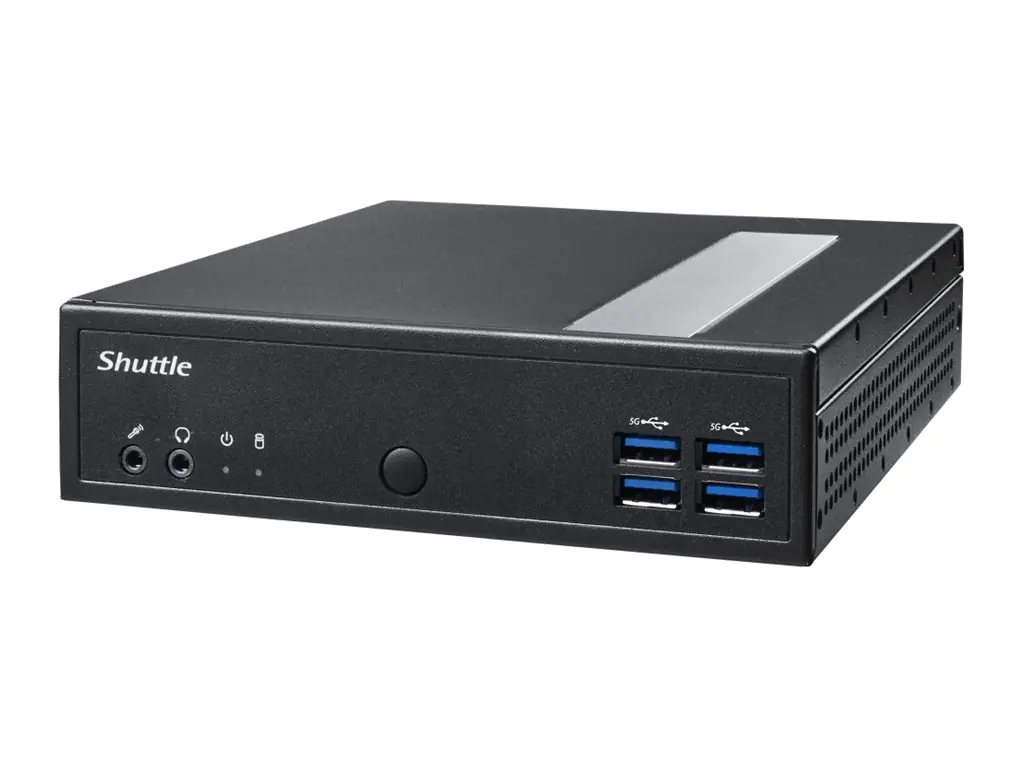 Shuttle XPC slim DL30N - Barebone - ultra kompakter Mini-PC - 1 x N-series N100 - RAM 0 GB - UHD Graphics - 1GbE, 2.5GbE