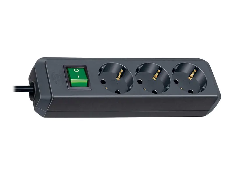 brennenstuhl Steckdosenleiste Eco- Line 1152300015 Schalter 3fach sw