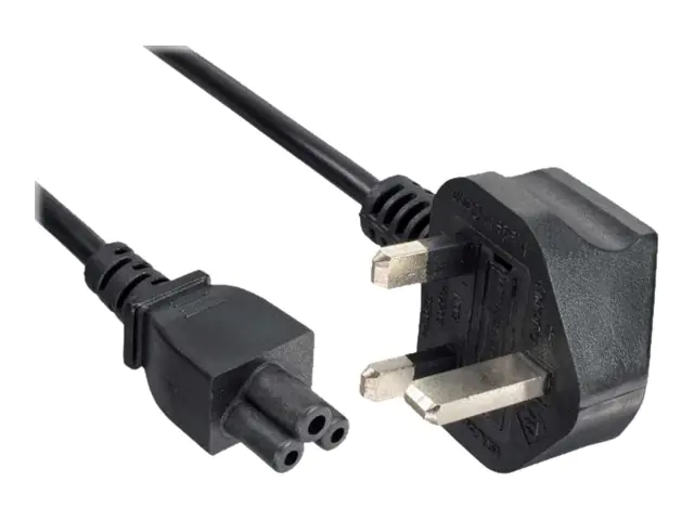 InLine - Stromkabel - BS 1363 (M) zu IEC 60320 C5 - Wechselstrom 250 V - 2.5 A - 2 m - Schwarz - Großbritannien