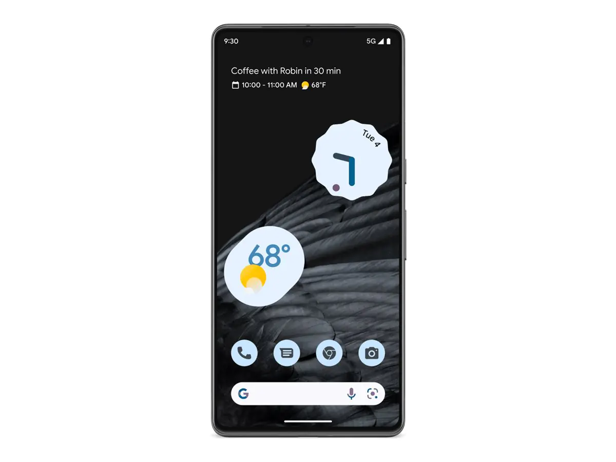 Google Pixel 7 Pro - 5G Smartphone - Dual-SIM - RAM 12 GB / Interner Speicher 128 GB - OLED-Display - 6.7" - 3120 x 1440 Pixel (120 Hz) - Triple-Kamera 50 MP, 48 MP, 12 MP - front camera 10,8 Megapixel - Obsidian