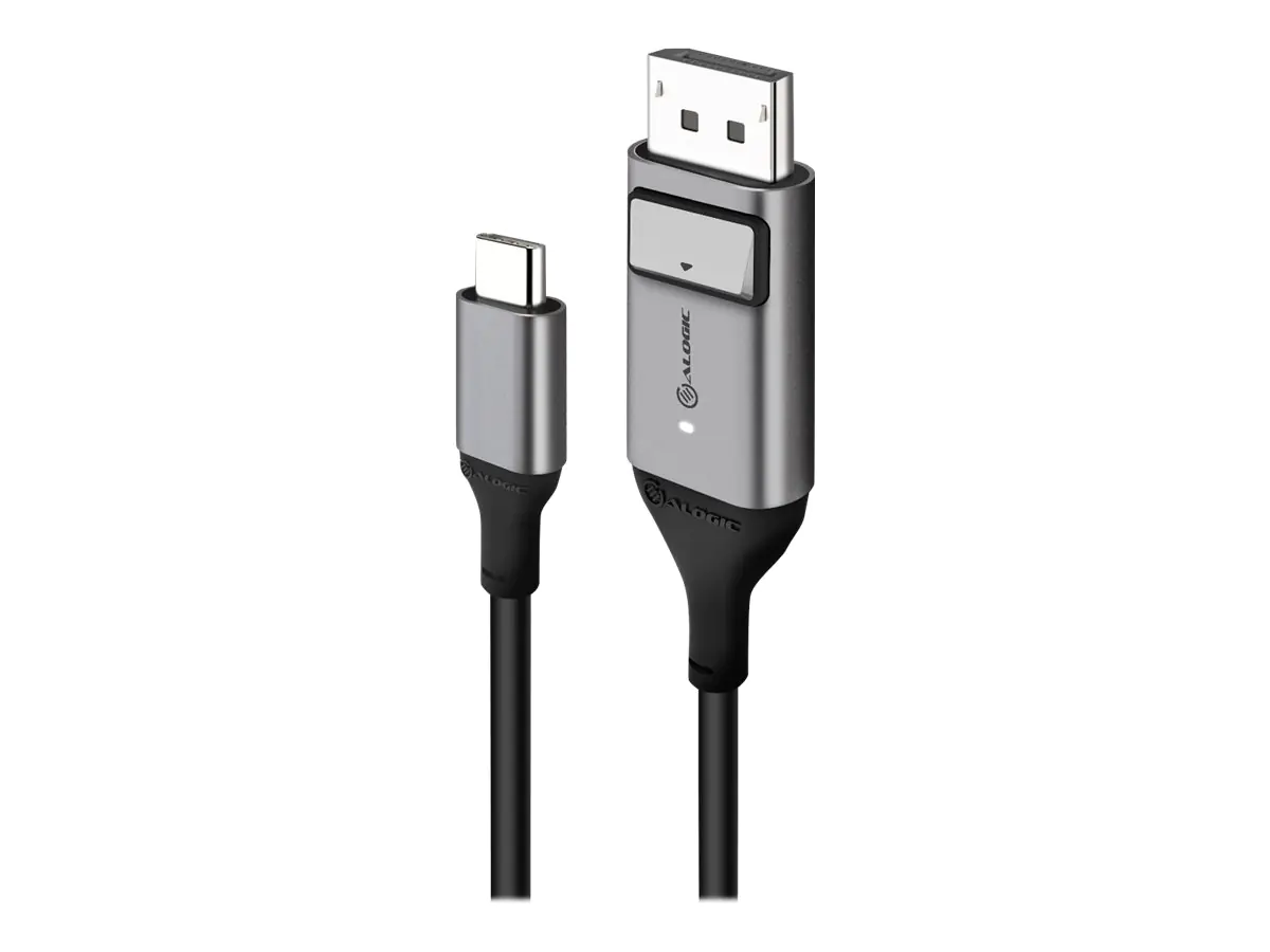 ALOGIC Ultra - DisplayPort-Kabel - 24 pin USB-C (M) zu DisplayPort (M) - 1 m - 4K Unterstützung - Space-grau