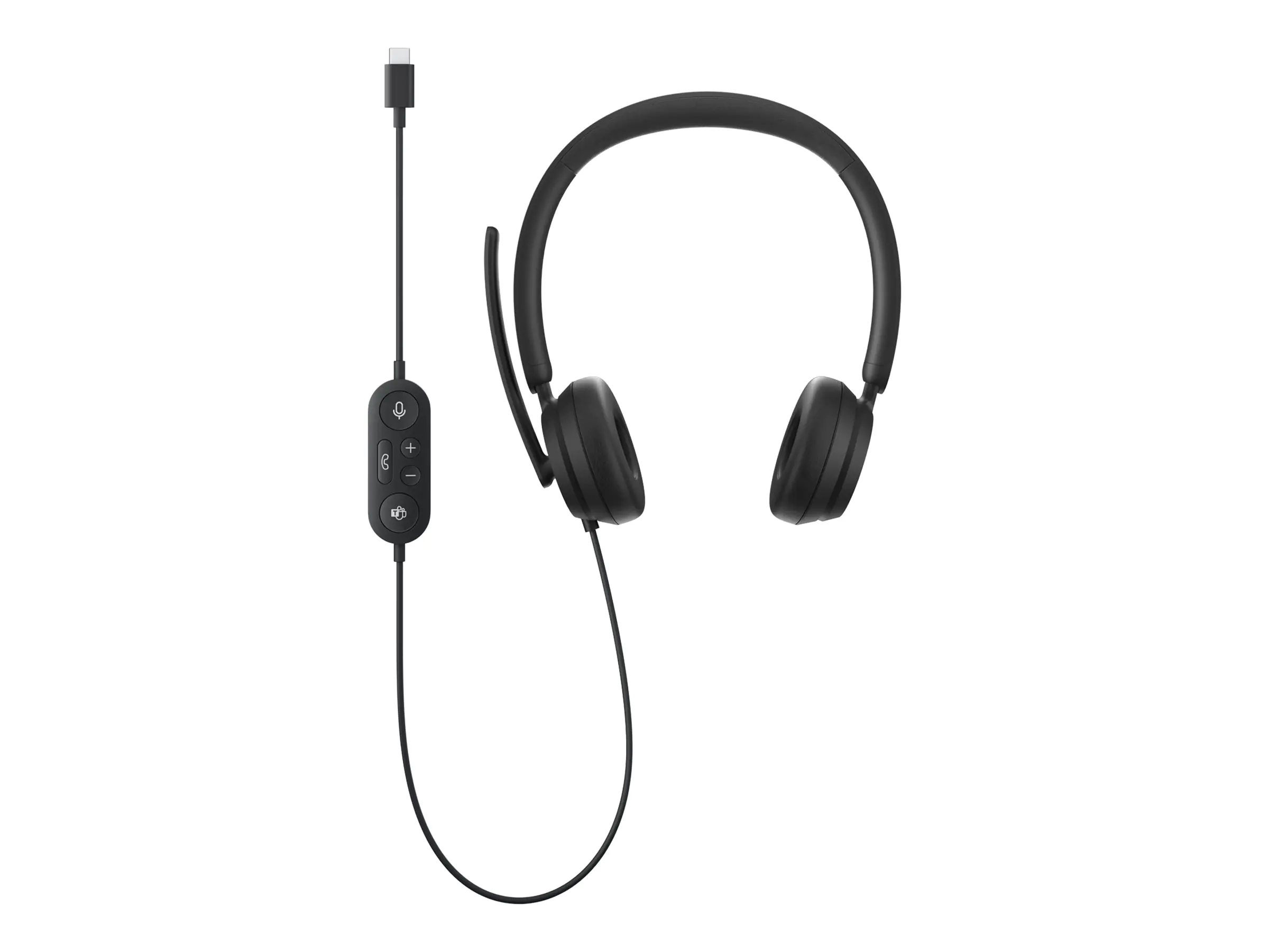Microsoft Modern USB-C Headset for Business - Headset - On-Ear - kabelgebunden - USB-C - Schwarz - Zertifiziert für Microsoft Teams