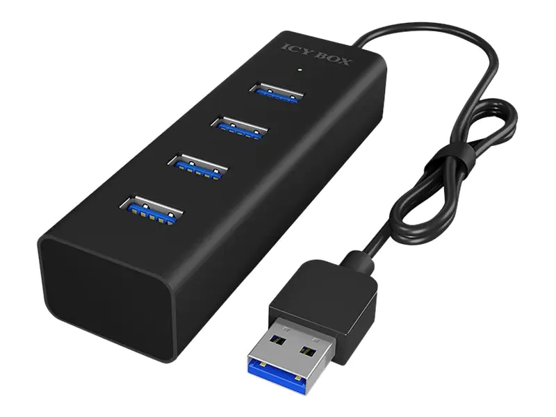 RaidSonic ICY BOX IB-HUB1409-U3 - Hub - 4 x SuperSpeed USB 3.0 - Desktop RaidSonic ICY BOX IB-HUB1409-U3 - Hub - 4 x SuperSpeed USB 3.0 - Desktop