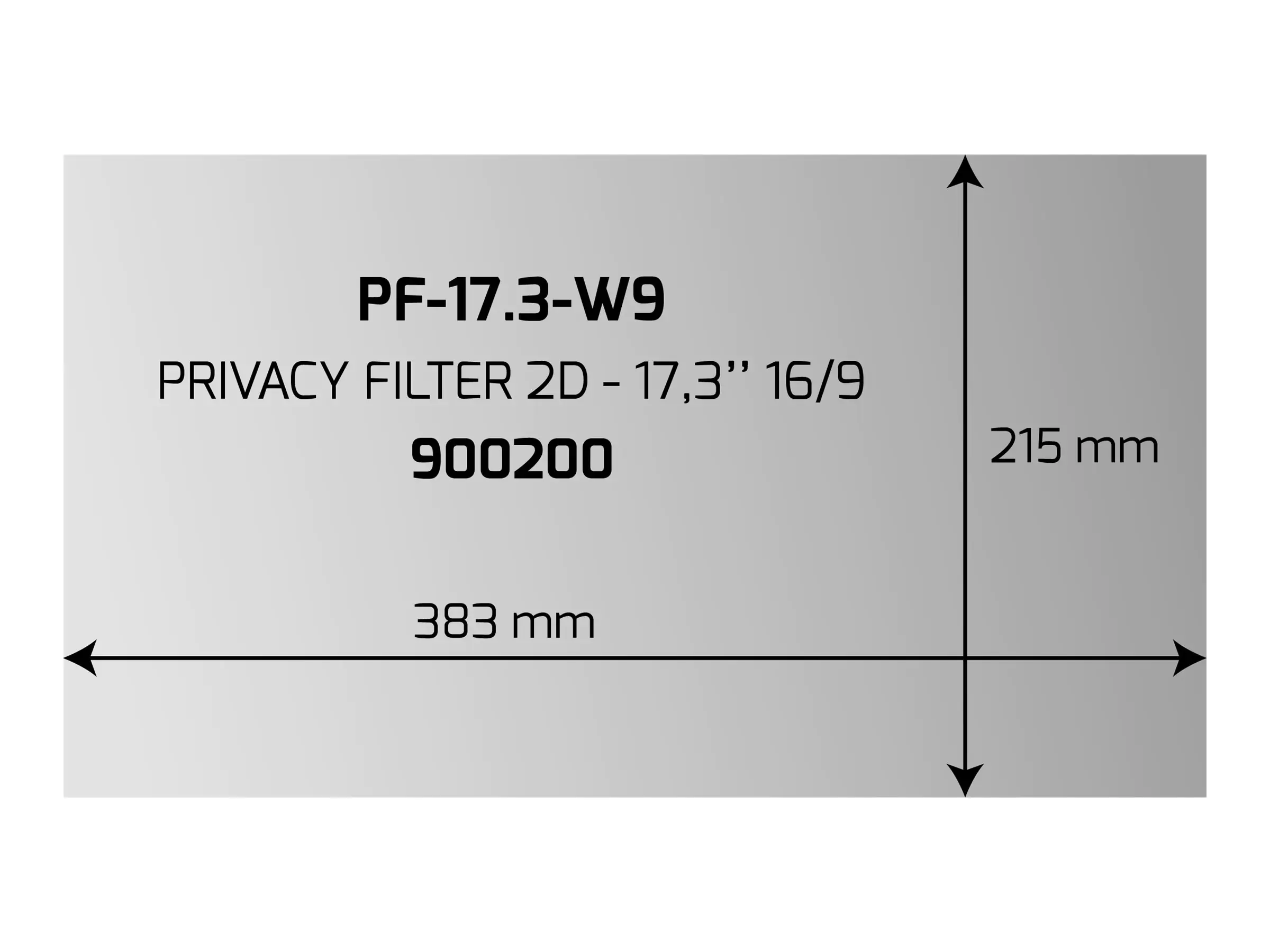 PORT Designs PORT Professional - Blickschutzfilter für Bildschirme - 43.2 cm (17") 900200