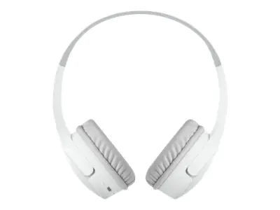 Belkin SoundForm Mini - Kopfhörer mit Mikrofon - On-Ear - Bluetooth - kabellos - 3,5 mm Stecker - weiß