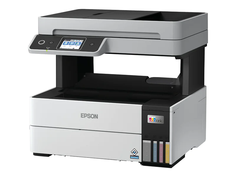Epson EcoTank ET-5170 - Multifunktionsdrucker - Farbe - Tintenstrahl - A4 (210 x 297 mm) (Original) - A4/Legal (Medien) - bis zu 17 Seiten/Min. (Drucken) - 250 Blatt - 33.6 Kbps - USB, LAN, Wi-Fi
