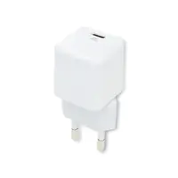4smarts VoltPlug Mini - Netzteil - GaN - 30 Watt - 3 A - Huawei Fast Charge, PD, PD 2.0, PD 3.0, QC 2.0, QC 3.0, AFC, BC 1.2, Apple 2.4A (24 pin USB-C) - auf Kabel: Lightning - weiß - Europa