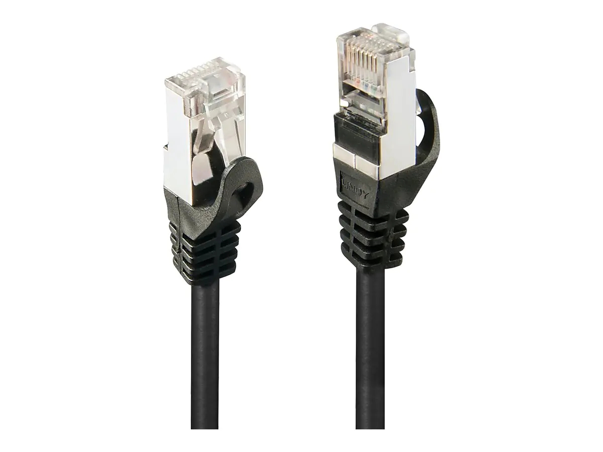 Lindy - Patch-Kabel - RJ-45 (M) zu RJ-45 (M) - 10 m - Foiled Unshielded Twisted Pair (F/UTP) - CAT 5e - ohne Haken - Schwarz