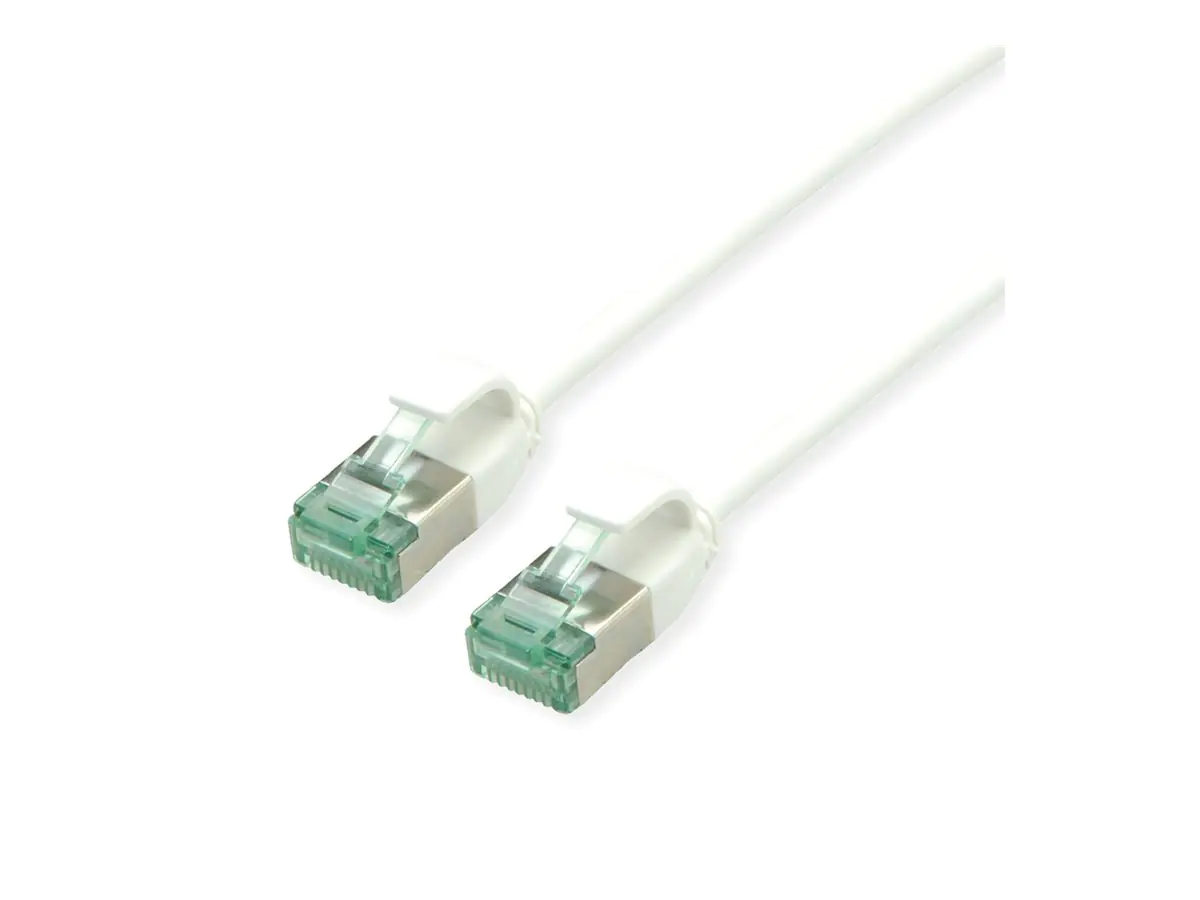 ROLINE RM U/FTP Patchkabel Kat.6A/Kl.EA SLIM weiss 5m - FTP