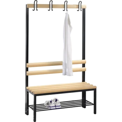 C P C+P Garderobenbank 8050110S10001 m. Schuhrost 1650x1000x403mm sgr