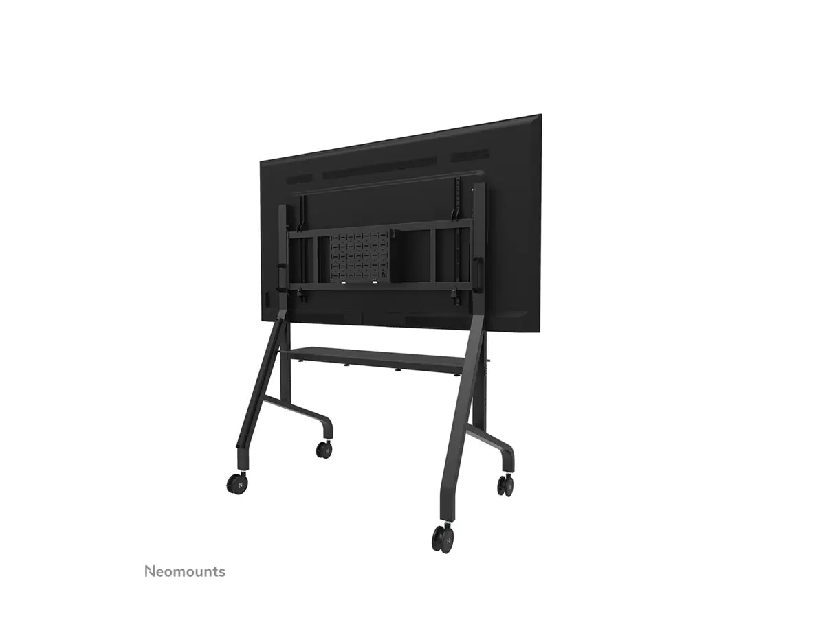 Neomounts FL50-575BL1 - Wagen - robust - für Displayständer - Bodenständer - verriegelbar - Stahl - Schwarz - Bildschirmgröße: 178.1-301.4 cm (65"-110")
