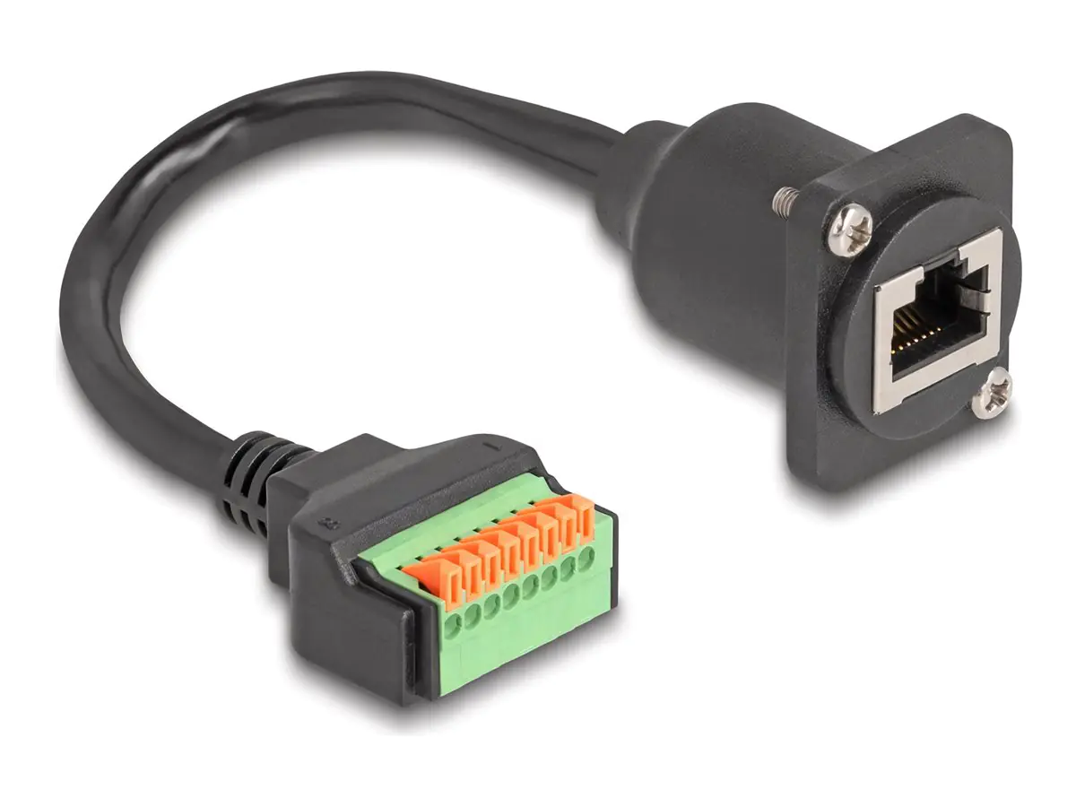 Delock Netzwerkkabel - RJ-45 (W) zu 8-polige