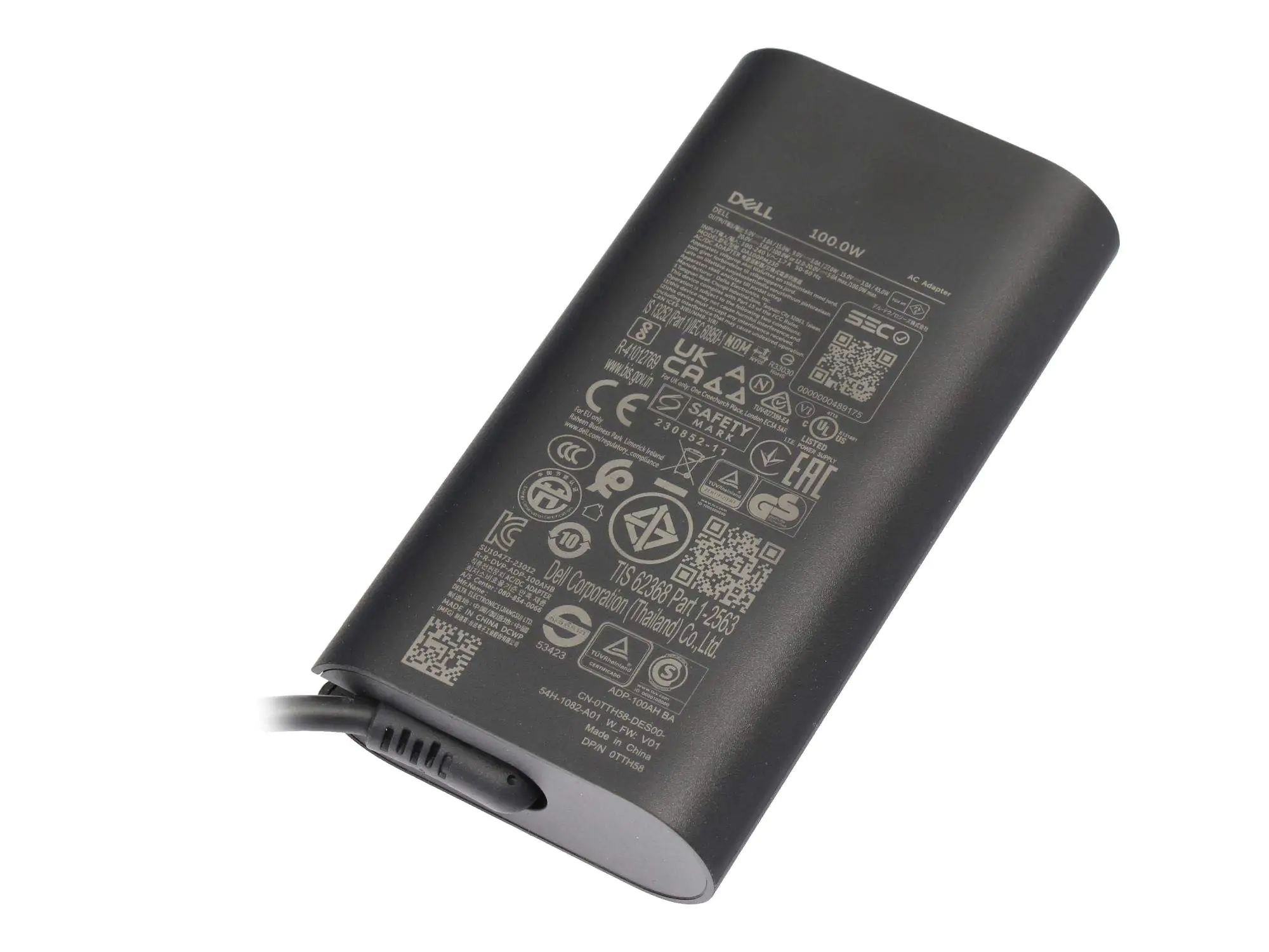 Dell - USB-C Netzteil - Galliumnitrid (GaN), ultraflach - AC - 100 Watt - Europa