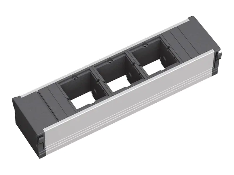 Bachmann CONI 3-way - Steckdosenleiste für bündige Montage Bachmann CONI 3-way - Steckdosenleiste für bündige Montage