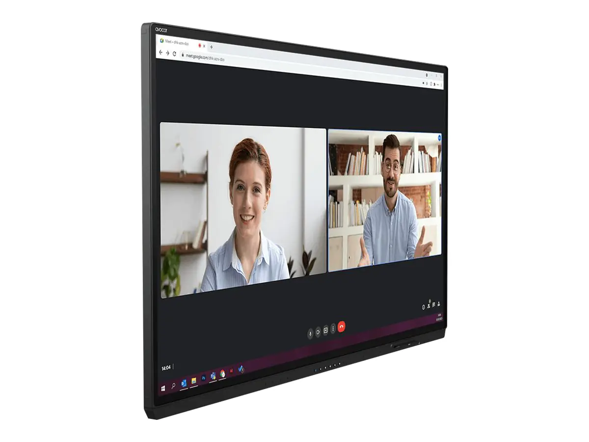Avocor AVG-7560 - 190 cm (75") Diagonalklasse G Series LCD-Display mit LED-Hintergrundbeleuchtung - interaktiv - mit Touchscreen (Multi-Touch) - 4K UHD (2160p) 3840 x 2160 - direkt beleuchtete LED - mit Logitech Rally Bar (weiß)
