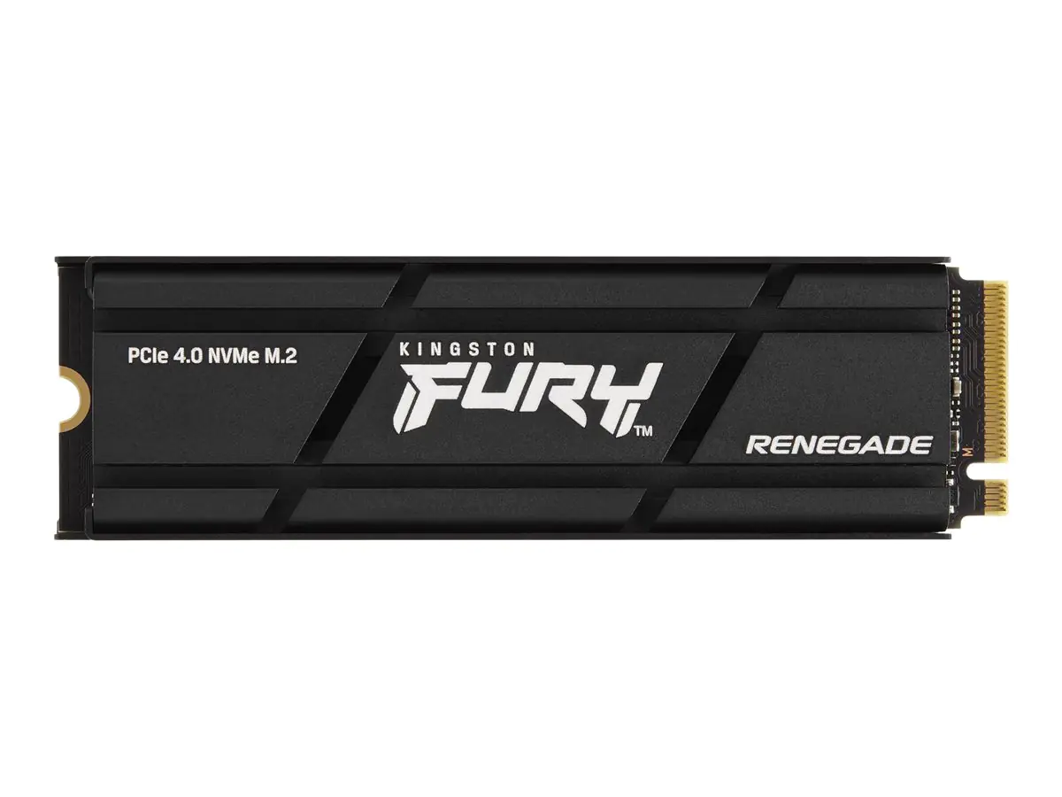 Kingston FURY Renegade - SSD - 1 TB - intern - M.2 2280 - PCIe 4.0 x4 (NVMe) - integrierter Kühlkörper Kingston FURY Renegade - SSD - 1 TB - intern - M.2 2280 - PCIe 4.0 x4 (NVMe) - integrierter Kühlkörper