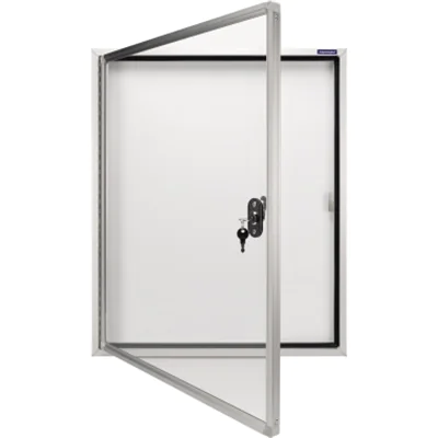 magnetoplan Schaukasten CC 1214000 65x79cm 4xDIN A4 Aluminium ws