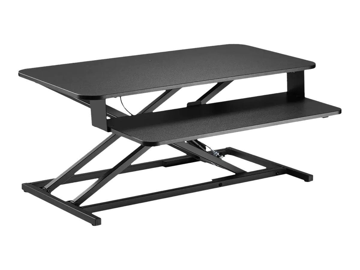 VALUE WorkStation - Aufstellung - einstellbar - für LCD-Display / PC-Ausrüstung - Schwarz - Schreibtisch