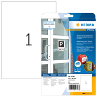 HERMA Wetterfeste Impraegn.Etik.A4 20 Blatt 210x297 - A4 HERMA Wetterfeste Impraegn.Etik.A4 20 Blatt 210x297 - A4