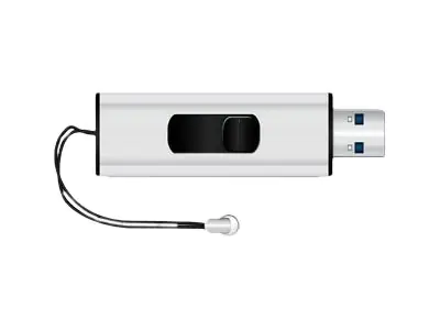 MediaRange SuperSpeed - USB-Flash-Laufwerk - 8 GB - USB 3.0 - Schwarz/Silber