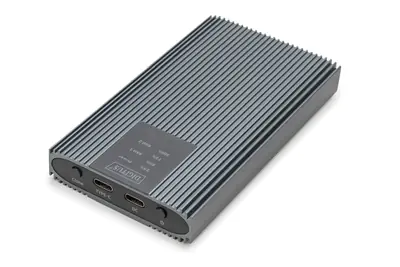 DIGITUS USB M.2 NVMe Klonstation, SSD, NVMe, 20Gbits, USB 3.2 Gen2, Aluminium, werkzeugfrei DA-71559