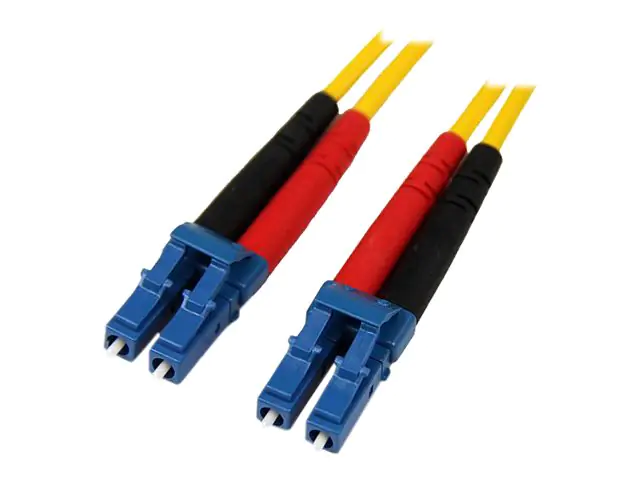 StarTech 7m Fiber Optic Cable - Single-Mode Duplex 9/125 - LSZH - LC/LC - OS1 - LC to LC Fiber Patch Cable (SMFIBLCLC7) - Patch-Kabel - LC Single-Modus (M) zu LC Single-Modus (M) - 7 m - Glasfaser - Duplex - 9/125 Mikrometer - OS1 - geformt - Gelb - für P