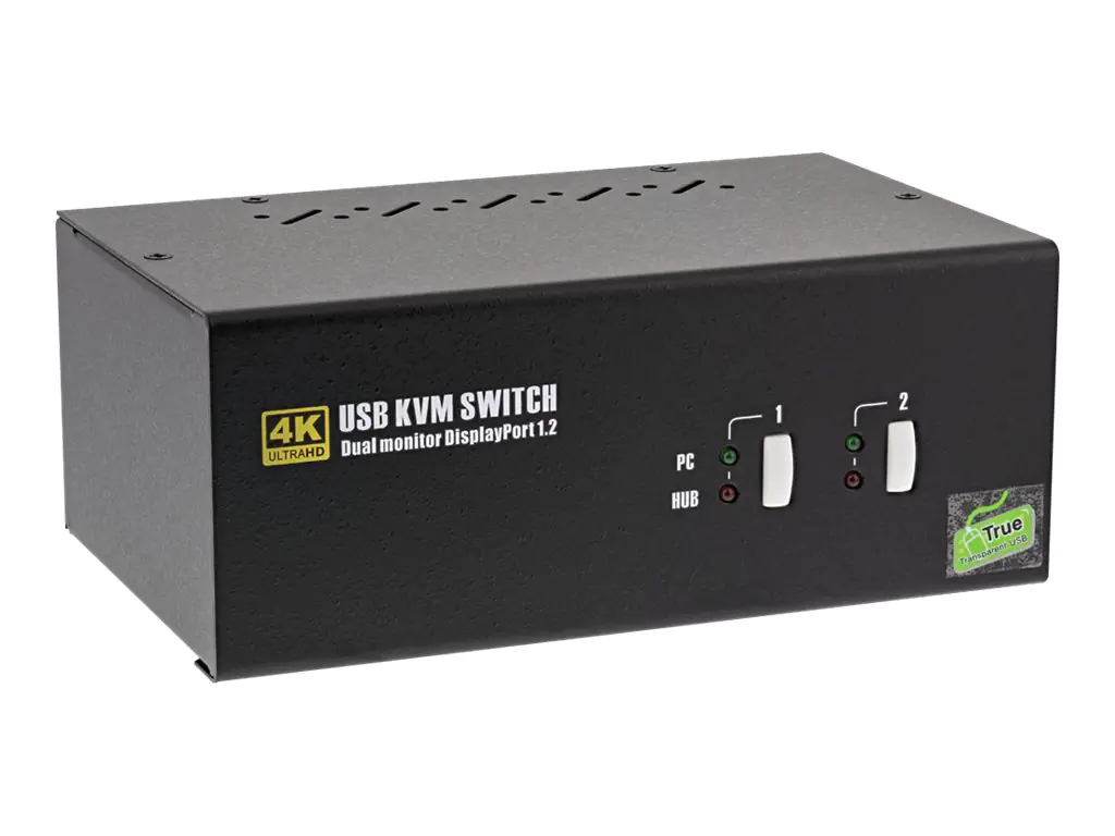 InLine 63642I - KVM-/Audio-/USB-Switch - 2 x KVM/Audio/USB - 1 lokaler Benutzer - Desktop InLine 63642I - KVM-/Audio-/USB-Switch - 2 x KVM/Audio/USB - 1 lokaler Benutzer - Desktop