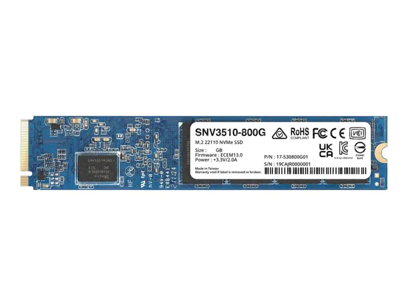 Synology SNV3510-400G - 400 GB SSD - intern - M.2 22110 - PCI Express 3.0 x4 (NVMe) Synology SNV3510-400G - 400 GB SSD - intern - M.2 22110 - PCI Express 3.0 x4 (NVMe)