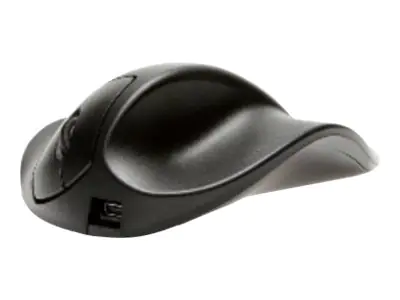 Hippus HandShoeMouse Right Medium - Vertikale Maus - Für Rechtshänder - Laser - 3 Tasten - kabellos - kabelloser Empfänger (USB) M2UB-LC
